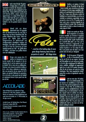 Pele! (USA, Europe) box cover back